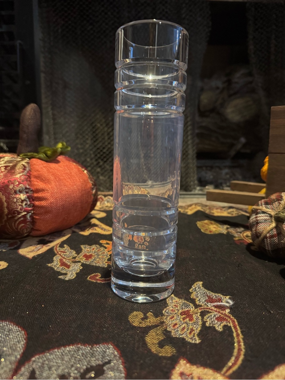 Tiffany & Co. Clear Tall Glass Vase